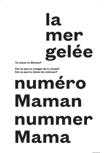 la mer gelée - numéro maman nummer mama