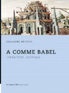 A comme Babel Guillaume Métayer couverture