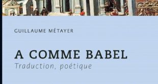 A comme Babel Guillaume Métayer couverture