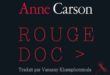 Anne Carson Rouge Doc > couverture